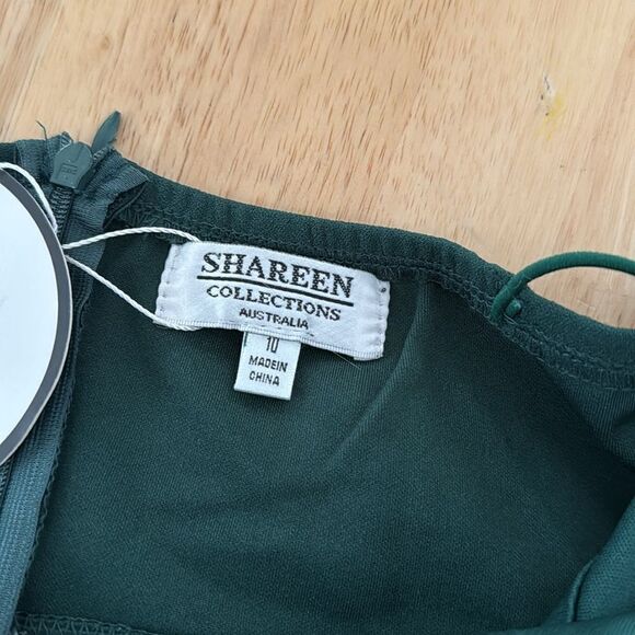 SHAREEN green Midi dress NWT - Picture 8 of 8